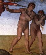 Michelangelo Buonarroti Expulsion from Garden of Eden Norge oil painting reproduction